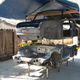 Homebuilt rig for dropping the body onto the chassis.